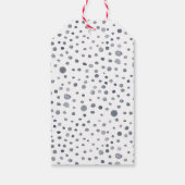 ダスク紙吹雪水彩ドットギフトラベル ギフトタグ (裏面)
