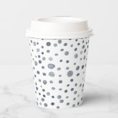 ダスク紙吹雪水彩ドット紙カップ 紙コップ (裏面)