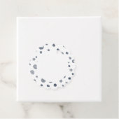 ダスク紙吹雪水色ドットメッセージカード フェイバータグ (インサイチュ)