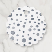 ダスク紙吹雪水色ドットメッセージカード フェイバータグ (裏面)