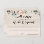ダスク素朴の結婚ウェルウィッシュ・カード 招待状 (正面/裏面)