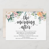 ダスク素朴ポスト結婚ズブランチ招待状カード 招待状 (正面/裏面)