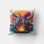 ダスク遊で焚き火でタコのドラムを クッション (裏面)