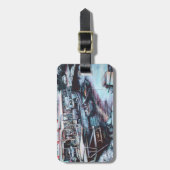 ダスク、ジャフ、イスラエルの荷物札へのスルトリー·プレルード ラゲッジタグ (正面縦)