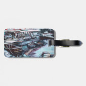 ダスク、ジャフ、イスラエルの荷物札へのスルトリー·プレルード ラゲッジタグ (裏面横)