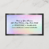 ダスター付きメイド |背カラフル景 名刺 (裏面)