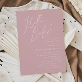 ダスティお洒落バラこんにちはベビー!赤ちゃんシャワー 招待状