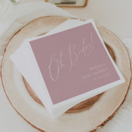 ダスティお洒落バラオ赤ちゃんシャワーナプキンス スタンダードカクテルナプキン