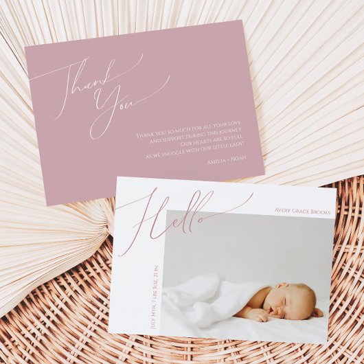 ダスティお洒落バラサンキューベビー 案内状