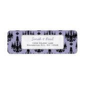 ダスティかわいらし・パープル・シャンデリアで ラベル (正面)