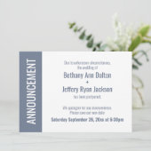 ダスティはっきりした・ブルーが結婚延期した発表 招待状 (スタンド正面)