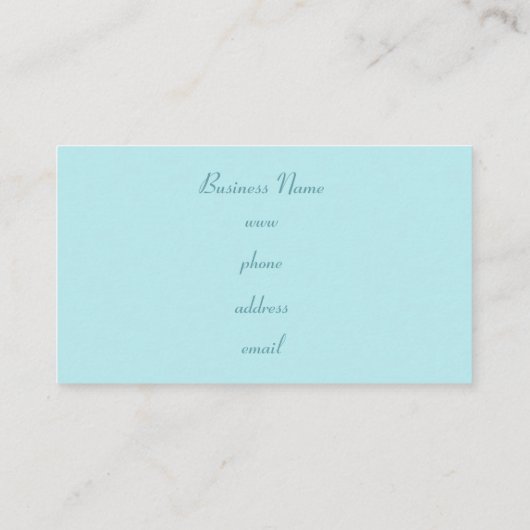 ダスティアクアエレガント名刺 名刺 (裏面)