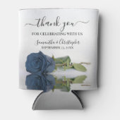 ダスティエレガントスティールブルーバラ結婚ズ・サンキュー 缶クーラー (正面)