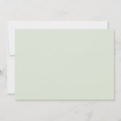 ダスティエレガントセージ書道ありがとう ノートカード (裏面)