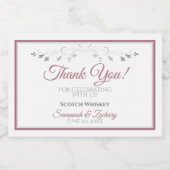 ダスティエレガントバラシンプルス結婚サンキューミニ リキュールボトルラベル (シングルラベル)