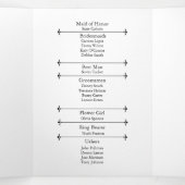 ダスティエレガントバラブルゴーニュフローラ結婚式 プログラム (内部中)