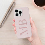 ダスティエレガントバラミニマルイニシャルモノグラム iPhone 15 PRO MAXケース<br><div class="desc">ダスティエレガントバラミニマルイニシャルモノグラムiPhoneケース</div>