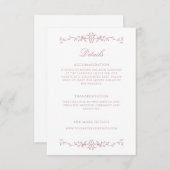 ダスティエレガントバララインア結婚ート詳細 エンクロージャーカード (正面/裏面)