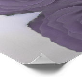 ダスティエレガントパープルバラスタイリッシュの結婚歓迎 ポスター (角)