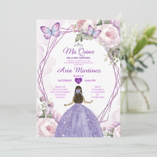 ダスティエレガントパープルプリンセスバタフライミスカンス 招待状 (スタンド正面)