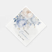 ダスティエレガントブモダンルフローラキンセアニラ スタンダードランチョンナプキン (角)