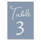 ダスティエレガントブルーのテーブル番号 テーブルナンバー (裏面)
