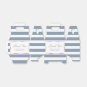 ダスティエレガントブルーストライプ結婚ズお礼 フェイバーボックス (折り畳みなし)