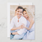 ダスティエレガントブルーフランスのフローラ保存日 セーブザデート (裏面)