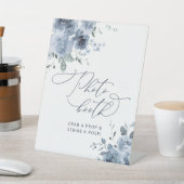 ダスティエレガントブルーフローラフォトブース 台座サイン (インサイチュ)