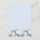 ダスティエレガントブルーフローラベビーブック エンクロージャーカード (裏面)