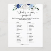 ダスティエレガントブルーフローラ財布の中に何があるか (正面)