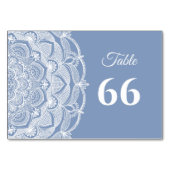 ダスティエレガントブルーホワイトレースクラシック テーブルナンバー (正面)