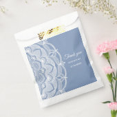 ダスティエレガントブルーホワイトレースクラシック フェイバーバッグ (封をした状態)