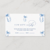 ダスティエレガントブルーボウはコークゲームの数を推測 エンクロージャーカード (正面)