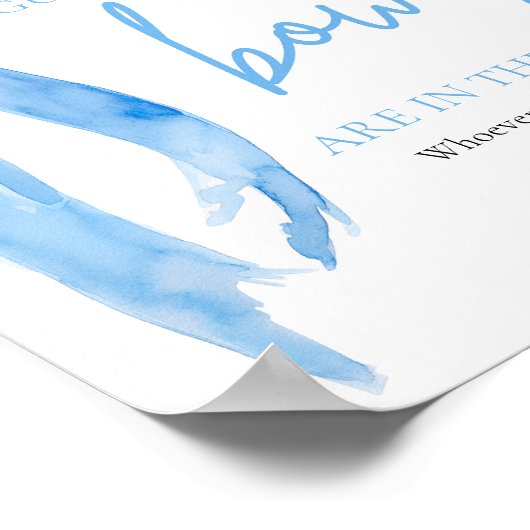 ダスティエレガントブルーボウゲームの数を推測 ポスター (角)