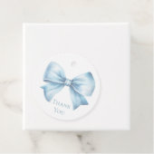 ダスティエレガントブルーボウボーイ誕生日ありがとう フェイバータグ (インサイチュ)