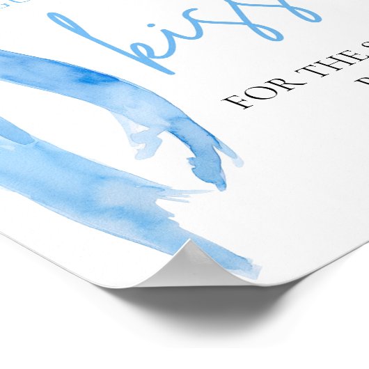 ダスティエレガントブルーボウ推測いくつのキスゲーム ポスター (角)