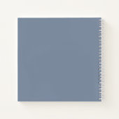 ダスティエレガントブルーボーイファースト聖餐簿 ノートブック (裏面)