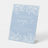 ダスティエレガントブルー推測ゲームの数リングや輪のサイン 台座サイン (正面)