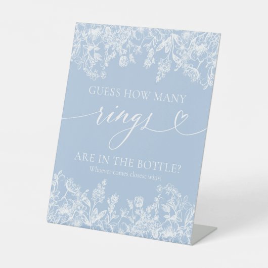 ダスティエレガントブルー推測ゲームの数リングや輪のサイン 台座サイン (正面)