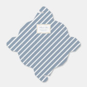 ダスティエレガントブルー金ゴールド結婚ズ・サンキュー フェイバーボックス (折り畳みなし)