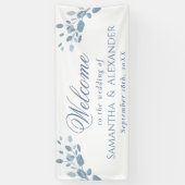 ダスティエレガントブルー離れズ歓迎結婚ズ 横断幕 (縦)