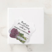 ダスティエレガントマウヴバラ結婚ズ・サンキュー フェイバータグ (インサイチュ)