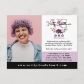 ダスティエレガントマウヴフローラサロンフォトマーケティング ポストカード (正面)