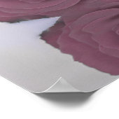 ダスティエレガントメイブピンクローズシック結婚ズウェルカム ポスター (角)