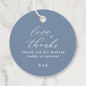 ダスティエレガント・ブルー結婚ズ・クラッシー・ラウンド フェイバータグ (裏面)