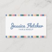 ダスティカラフルーストライプミニマル 名刺 (正面)