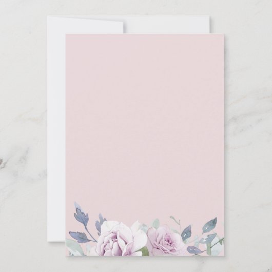 ダスティガーデンフローラ婚約パーティ 案内状 (裏面)