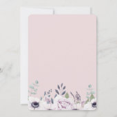 ダスティガーデンフローラ赤面結婚式招待状 案内状 (裏面)