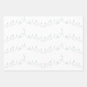 ダスティグリーンイードムバラクマスジドパターンデザイン ラッピングペーパーシート (正面2)